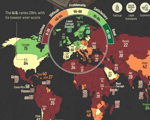 harta corupţiei foto  Visual Capitalist jpg