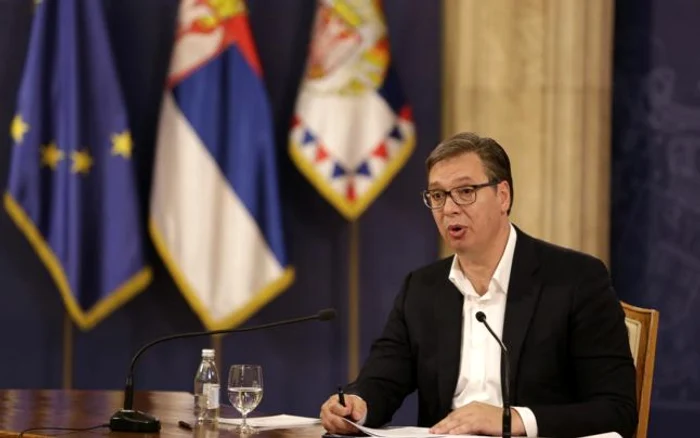 Președintele sârb Aleksandar Vucici FOTO EPA-EFE