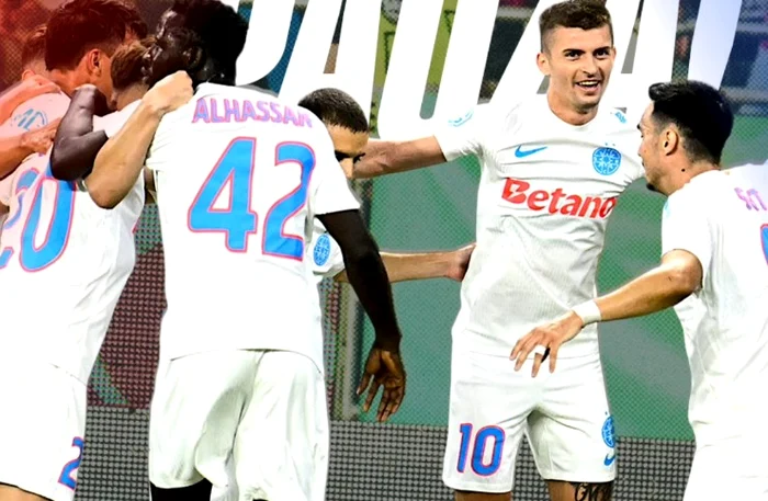 FCSB a condus cu 2-0 la pauză