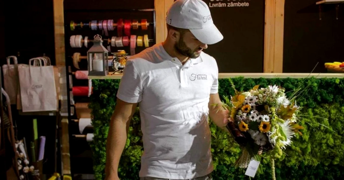 Florăria cu un singur angajat: Ştefan Bogdănel Gogu FOTO Arhivă personală Ştefan Gogu