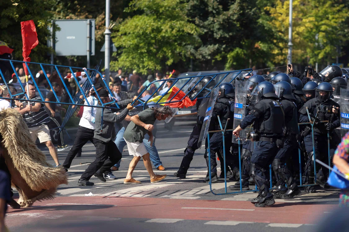 Violențe la protestul ciobanilor 