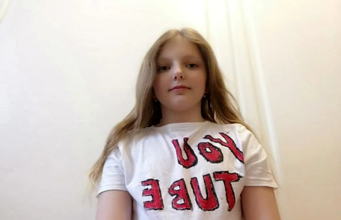 Ecaterina Grădinariu, eleva de 10 ani care l-a criticat pe primarul Ion Lungu. FOTO: Smărăndiţa Grădinariu