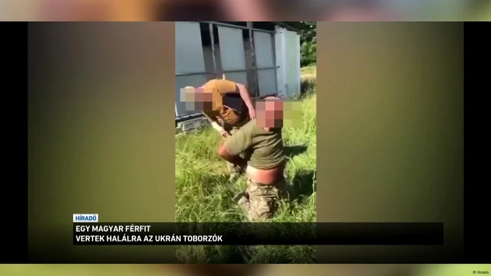 Secvenţă dintr-un material video publicat de Hirado