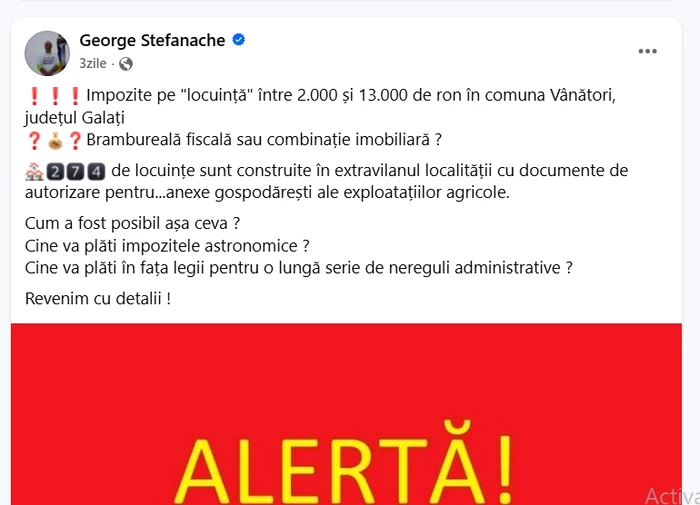 Captură Facebook