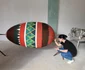 Ornament pascal pentru decorarea orașului Râmnicu Vâlcea - ouăle de paște gigant Foto Primăria Râmnicu Vâlcea jpg