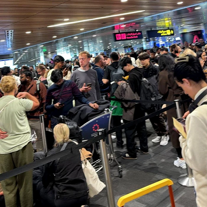 Aeroportul din Doha. foto: FB/Răzvan Pascu