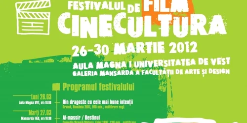 Afişul Festivalului Cinecultura
