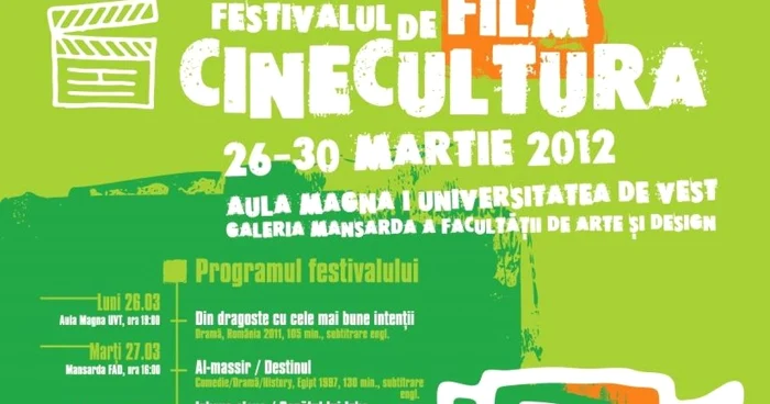 Afişul Festivalului Cinecultura