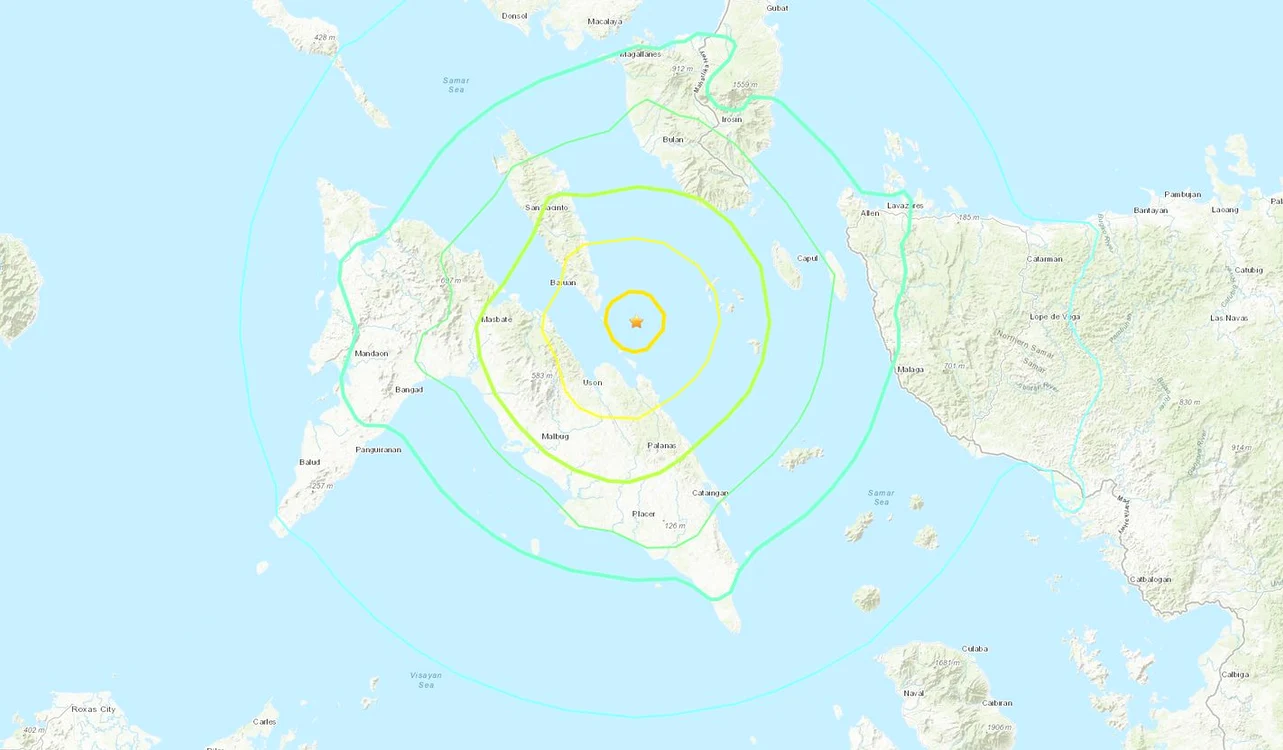 Cutremur puternic în Filipine FOTO earthquake.usgs.gov