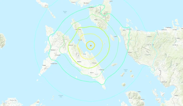 Cutremur puternic în Filipine FOTO earthquake.usgs.gov