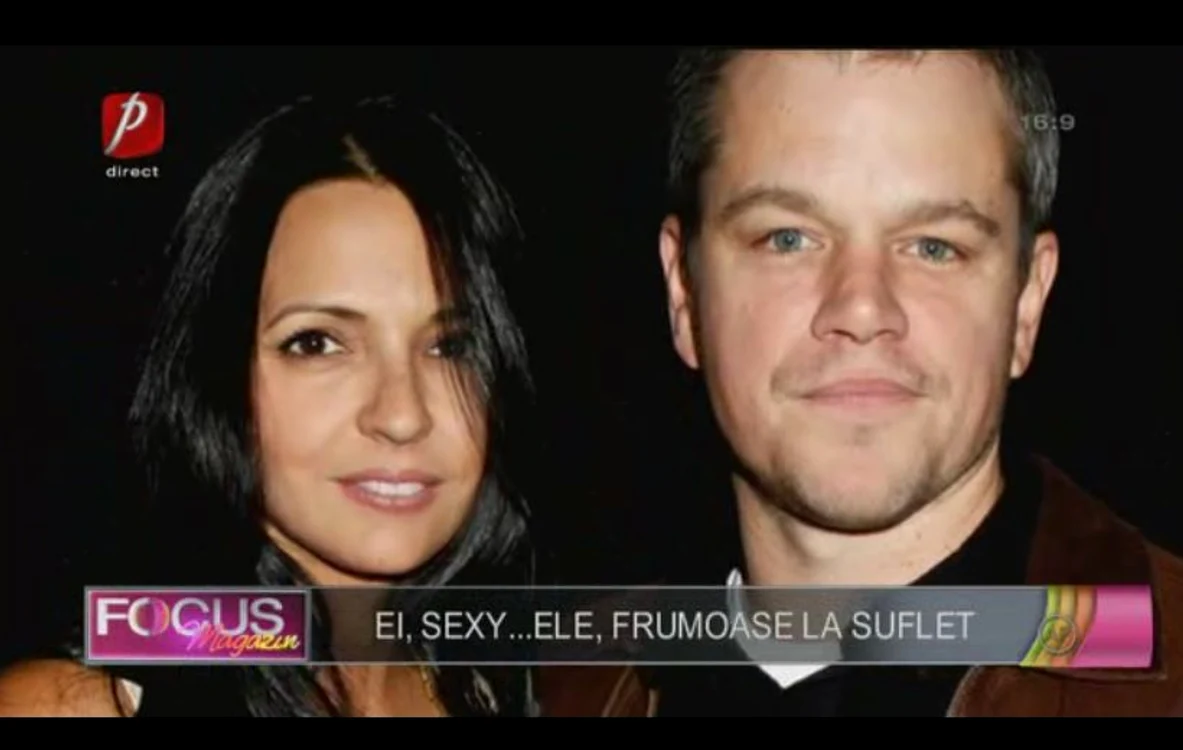 Matt Damon şi soţia acestuia, Lucciana Barosso