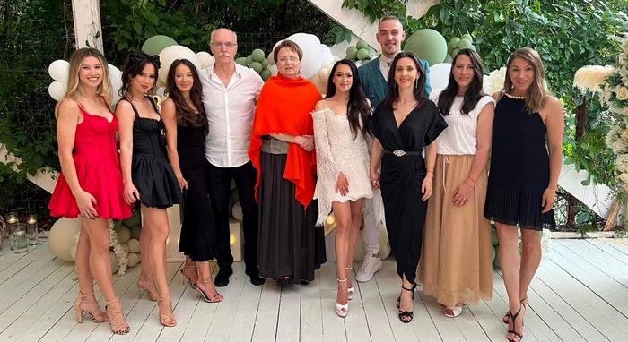 Octavian Bellu și Mariana Bitang, la nunta Larisei Iordache. Foto Facebook