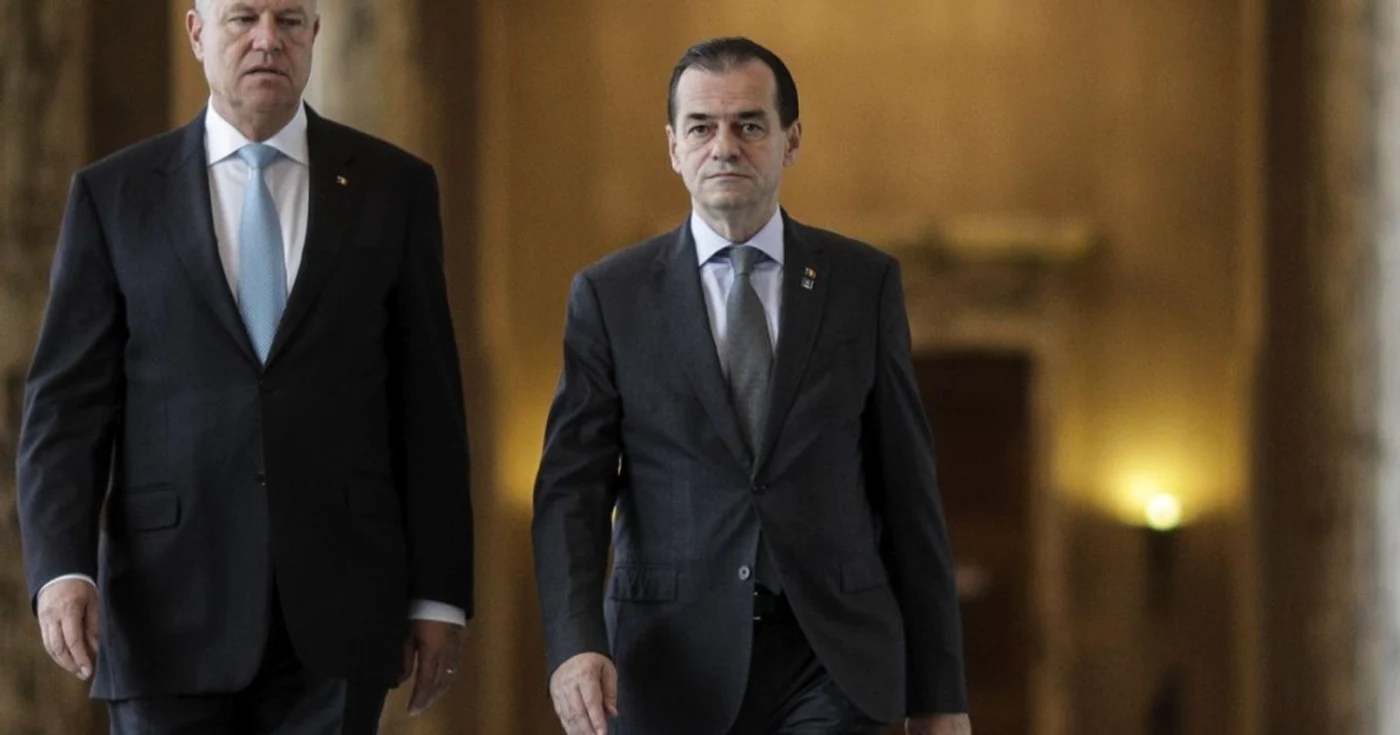 Preşedintele Klaus Iohannis şi Ludovic Orban, premier demis şi lider al PNL. FOTO Inquam Photos / Octav Ganea