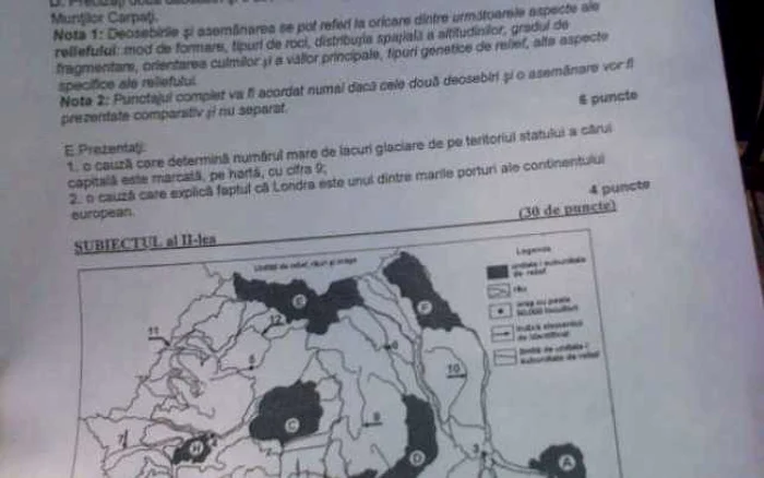 simulare geografie bucuresti 2