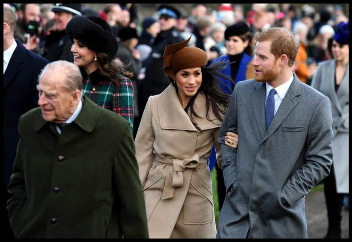 Meghan Markle și Prințul Harry de Crăciun la Sandringham, în 2017
