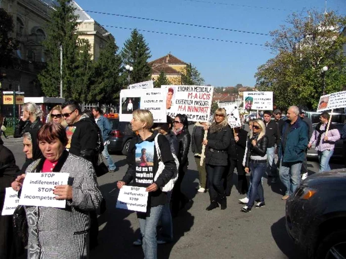 Protestul familiilor îndoliate