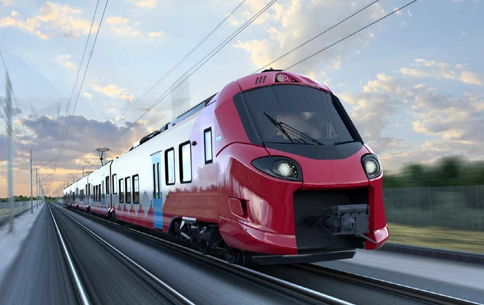 Primul tren electric va fi pus miercuri în circulaţie, pe ruta Bucureşti-Braşov. Foto Alstom