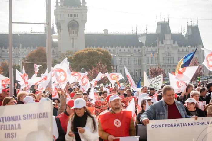 Protest la Iași. FOTO Andrei Luca