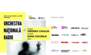 Pianista Dana Ciocârlie și dirijorul francez Frédéric Chaslin, concert extraordinar la Sala Radio jpeg