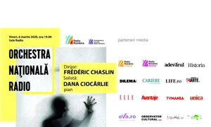 Pianista Dana Ciocârlie și dirijorul francez Frédéric Chaslin, concert extraordinar la Sala Radio jpeg