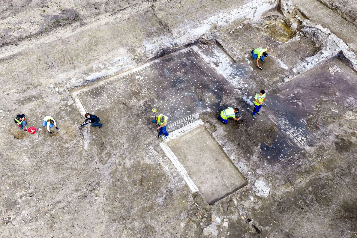O vilă romană somptuoasă, descoperită la Castel di Guido (© Ministero della Cultura)