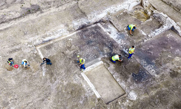 O vilă romană somptuoasă, descoperită la Castel di Guido (© Ministero della Cultura)