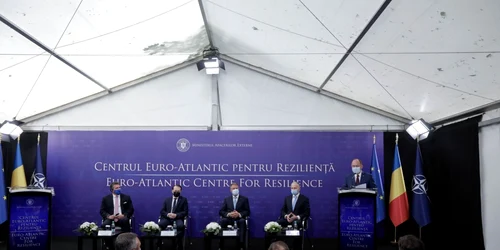 Ceremonia de inaugurare a Centrului Euro-Atlantic pentru Rezilienta in Bucuresti 31 mai 2021 Klaus Iohannis FOTO Inquam Photos / George Calin