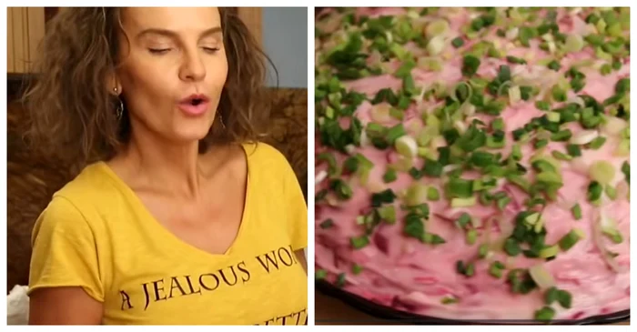 Anna Lesko, rețeta de salată rusească „shuba” / FOTO: Colaj captură video YouTube