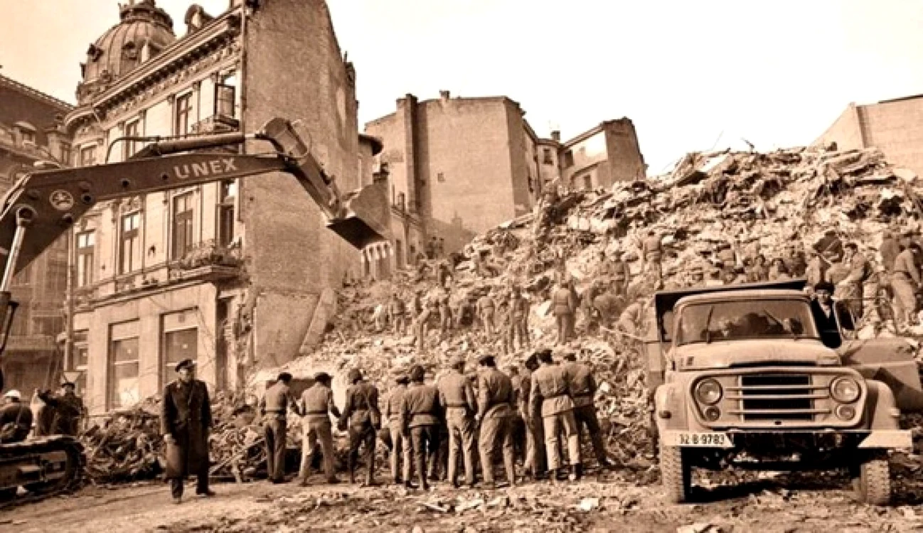 Cel mai afectat de cutremurul din 1977 a fost Bucureştiul. Foto: descopera.ro