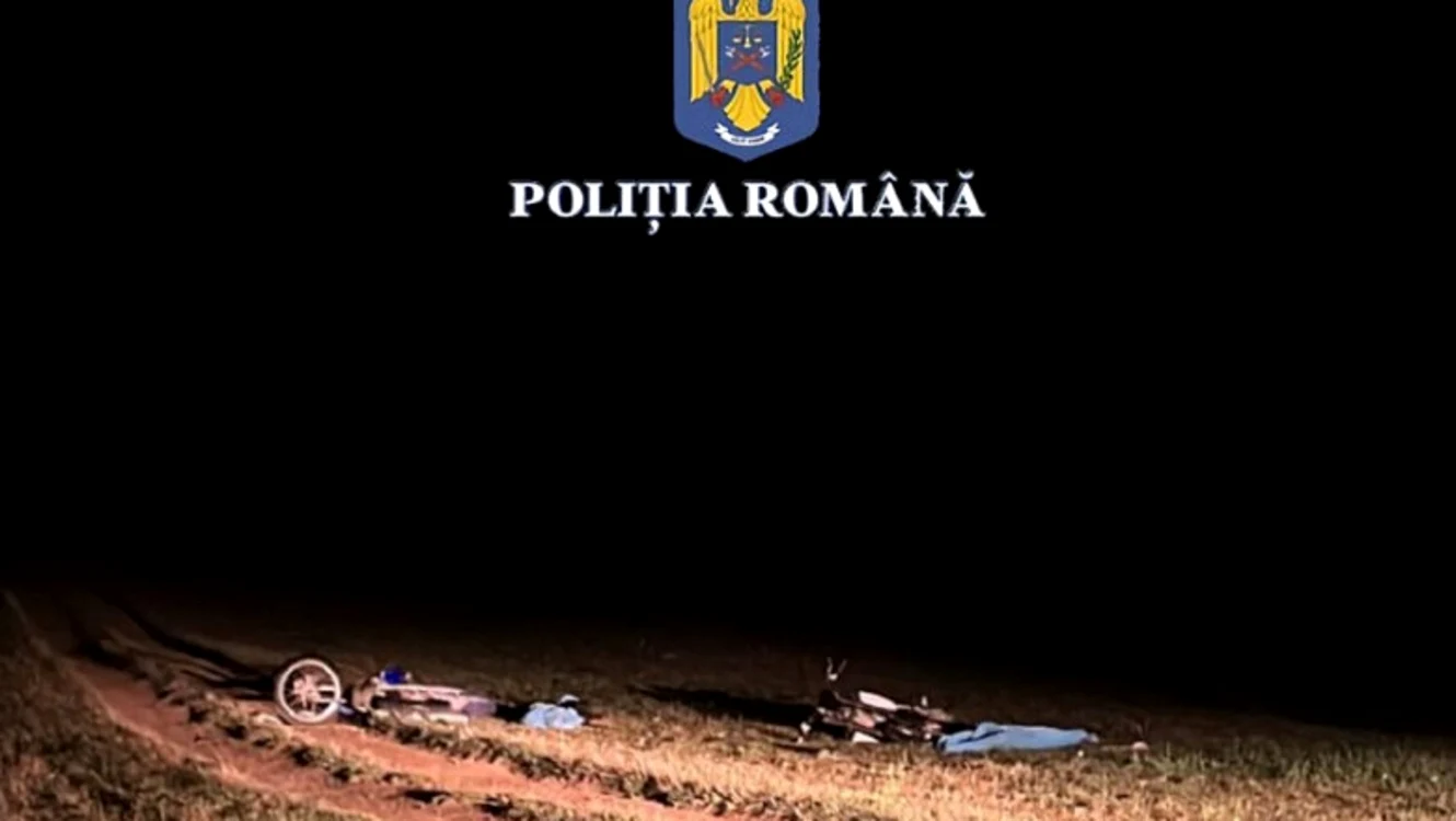 Doi tineri de 19 ani au murit după ce s-au ciocnit frontal cu motocicletele. Foto: IPJ Brașov 