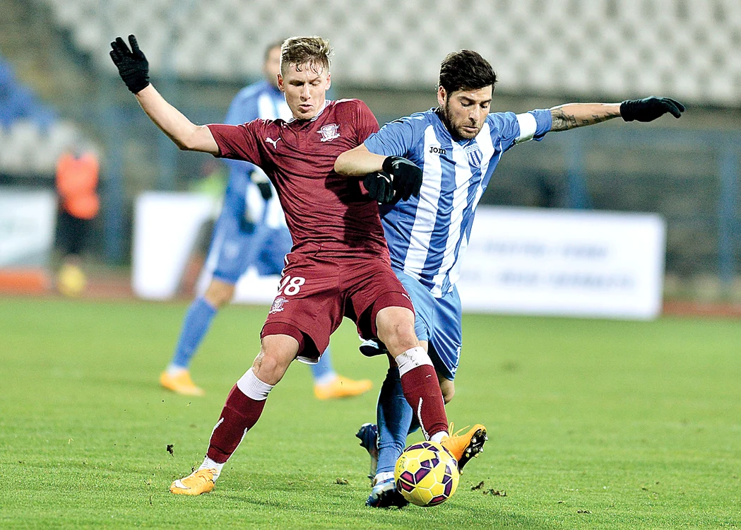 Brandan a marcat primul gol al craiovenilor în faţa Rapidului