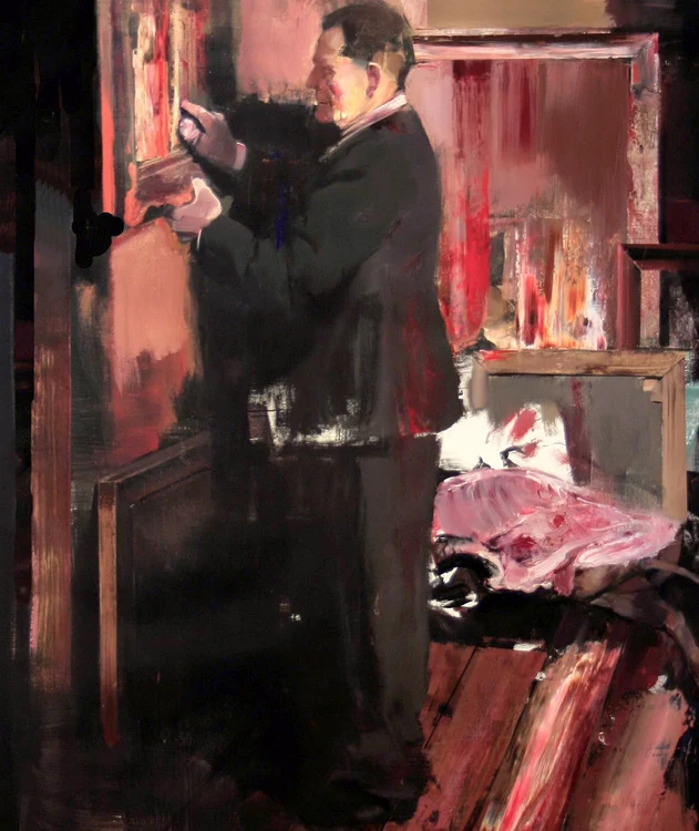 Adrian Ghenie, Colecționarul 3, 2008 © Courtesy Ghenie Studio
