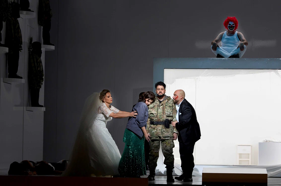 Elīna Garanča, Marina Rebeka, Yusif Eyvazov, Gabriele Viviani. Foto Herwig Prammer