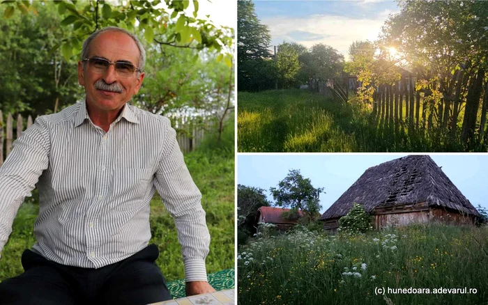 Eugen Pascotescu a revenit în satul Vadu Dobrii din Hunedoara. Foto Daniel Guță