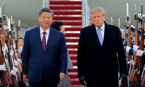 Donald Trump l-a întâmpinat pe Xi Jinping la Washington