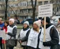 Protest în fața Prefecturii Timiș FOTO Ștefan Both