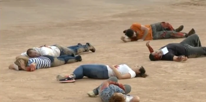 La exercițiu au luat parte și voluntari civili