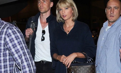 Taylor Swift & Tom Hiddleston Arriving On A Flight At LAX jpeg