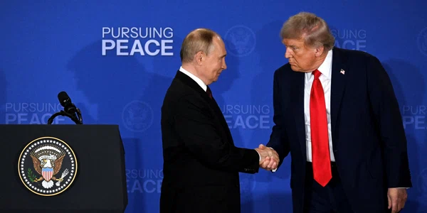 Vladimir Putin și Donald Trump în Alaska FOTO AFP
