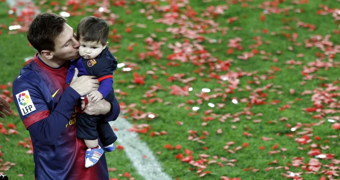 Messi, alături de fiul său Thiago