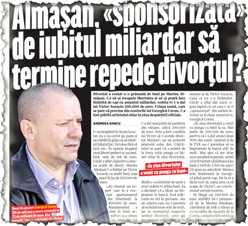 Click! v-a prezentat pe larg povestea divorţului