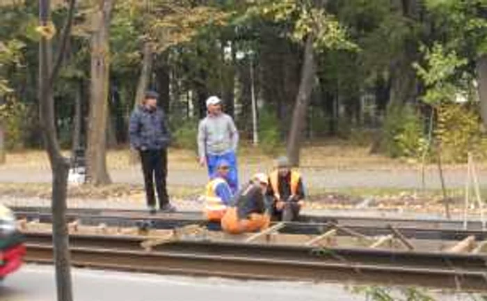 Muncitorii se odihnesc in loc să lucreze