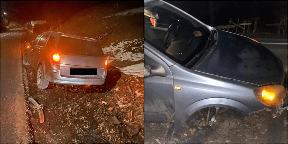 Băut și fără permis, a furat o mașină pe care a făcut-o praf într-un cap de pod. De frica poliției, a fugit în pădure