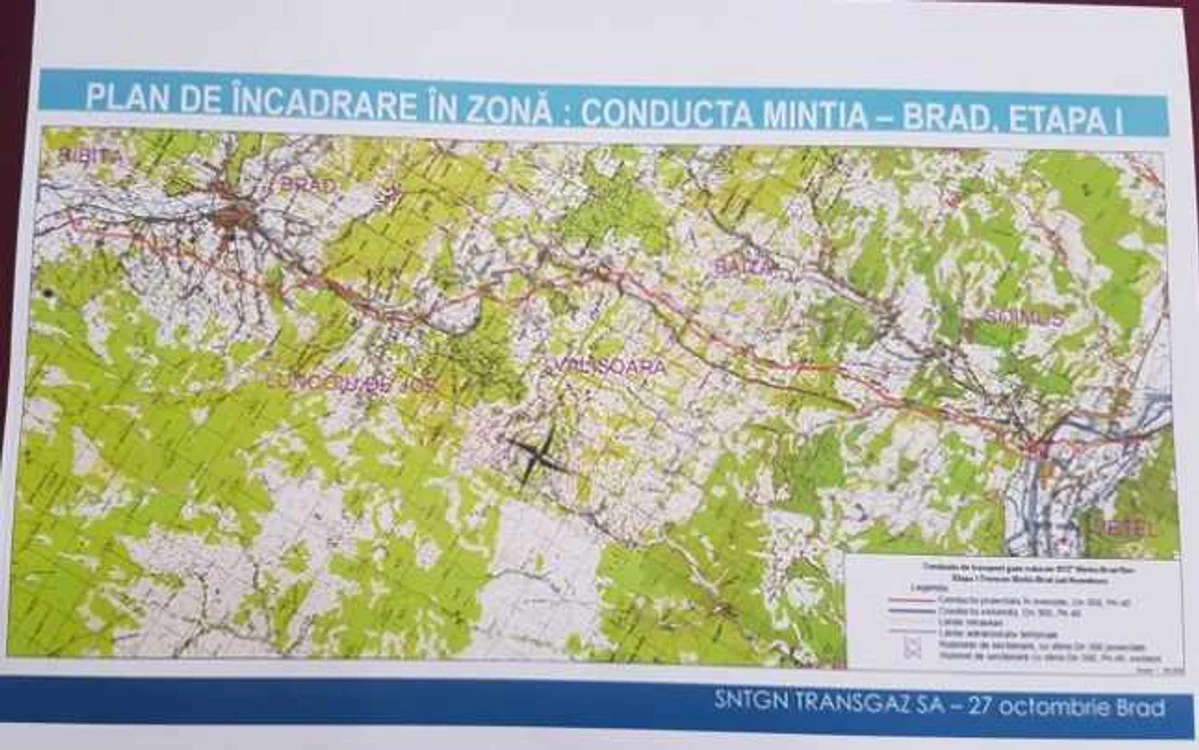 Planul noii conducte de gaz.