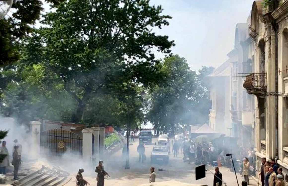 Imagini din tmpul filmărilor FOTO Primăria Constanţa