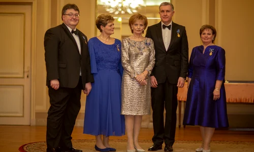 Familia Regala romana, cu Alexander Nixon, Principesa Elena, Principesa Sofia, Majestatea Sa Margareta si Principele Radu la Ateneul Roman 18 ianuarie 2020   Daniel Angelescu Casa Majestatii Sale (2) jpg