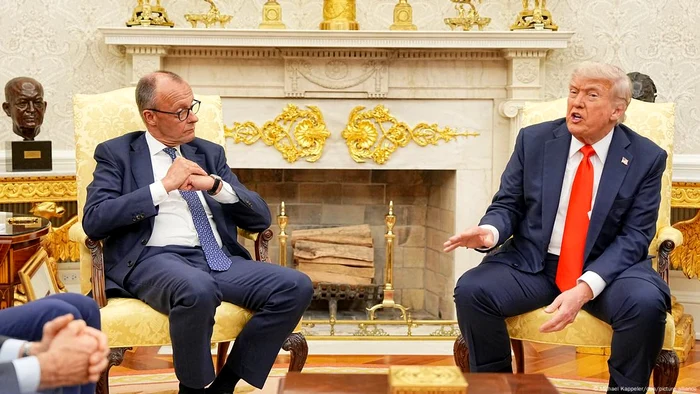 Cancelarul german, Friedrich Merz, la Casa Albă, cu preşedintele american, Donald Trump