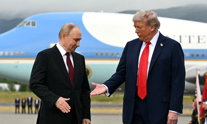 Vladimir Putin și Donald Trump în Alaska FOTO: AFP