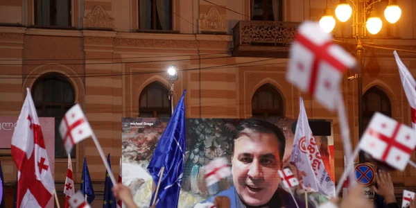 Manifestatie a sustinatorilor lui Mihei Saakasvili FOTO EPA-EFE