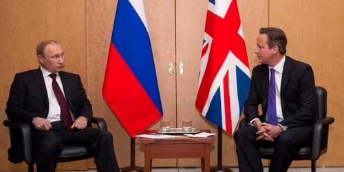 Premierul britanic David Cameron s-a intalnit cu Vadimir Putin la Paris FOTO Reuters
